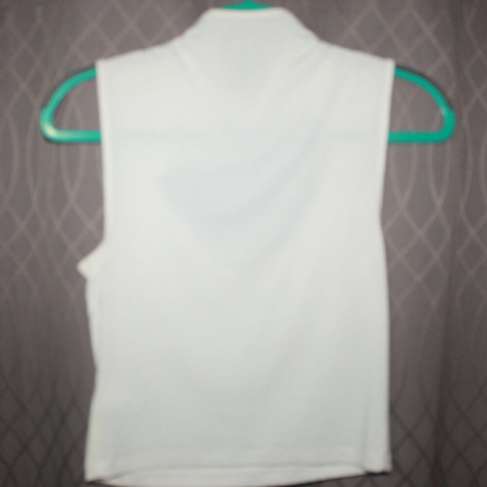 Express Women's Body Contour Mock Cutout Tank Top White Size Medium - Picture 2 of 4
